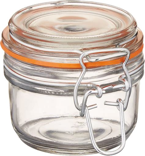 Anchor Hocking Mini Jar with Hermes Clamp Top Lid, Set of 12